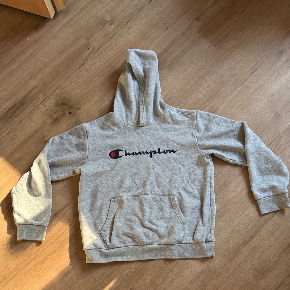 Champion Light Gray Pullover Hoodie